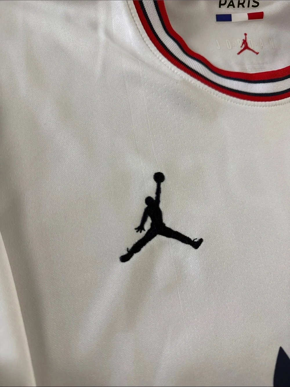 Paris Saint-Germain (PSG) #7 Kylian Mbappe 2021-22 Jordan Fourth Away Jersey